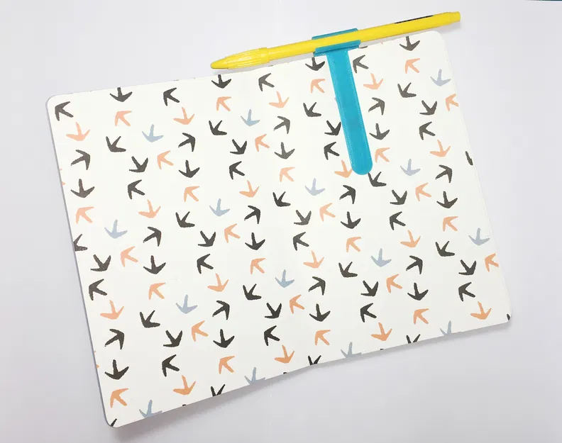 Bookmark mỏng có chỗ giữ bút (pen holder) - Image 5