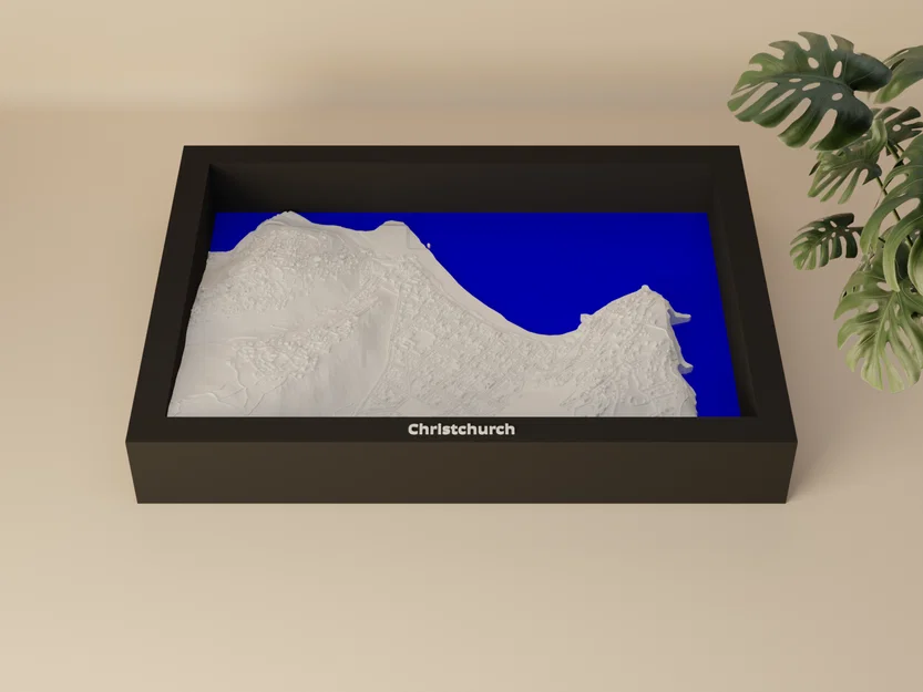 Christchurch, Sumner, New Zealand - 3D Miniature (Mô hình thu nhỏ địa hình 3D) - Image 1