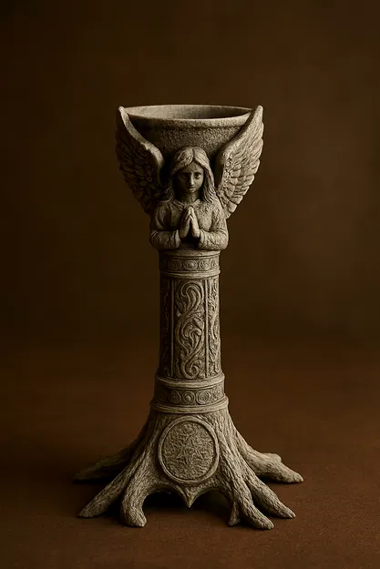 Andělský svícen – Chân nến thiên thần trang trí 3D để 3D Print - Image 1