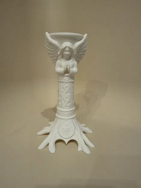 Andělský svícen – Chân nến thiên thần trang trí 3D để 3D Print - Image 4