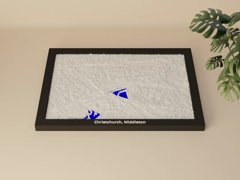Christchurch, Middleton, New Zealand - Mô hình thu nhỏ 3D - Image 1