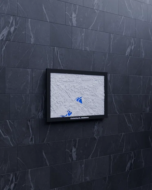 Christchurch, Middleton, New Zealand - Mô hình thu nhỏ 3D - Image 3