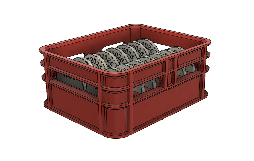 Thùng bia xếp chồng (stackable) cho pin CR2025 - Image 3