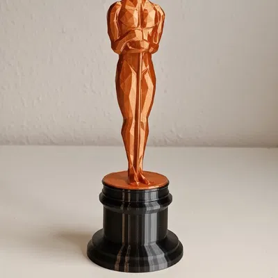 Tượng Oscar Phong Cách Low-Poly