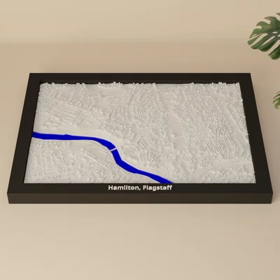 Hamilton, Flagstaff, New Zealand - Mô hình thu nhỏ 3D