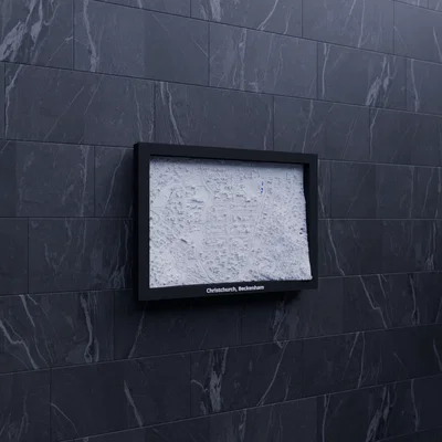 Christchurch, Beckenham, New Zealand - 3D Miniature (mô hình địa hình in 3D)