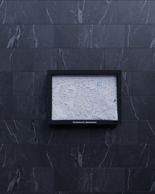 Christchurch, Beckenham, New Zealand - 3D Miniature (mô hình địa hình in 3D) - Image 5