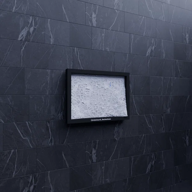 Christchurch, Beckenham, New Zealand - 3D Miniature (mô hình địa hình in 3D) - Image 6