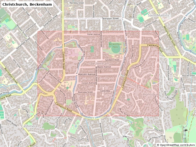 Christchurch, Beckenham, New Zealand - 3D Miniature (mô hình địa hình in 3D) - Image 8