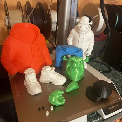 Urban Vibe Shrek – 21 cm (noAMS) | Shrek streetwear in FDM