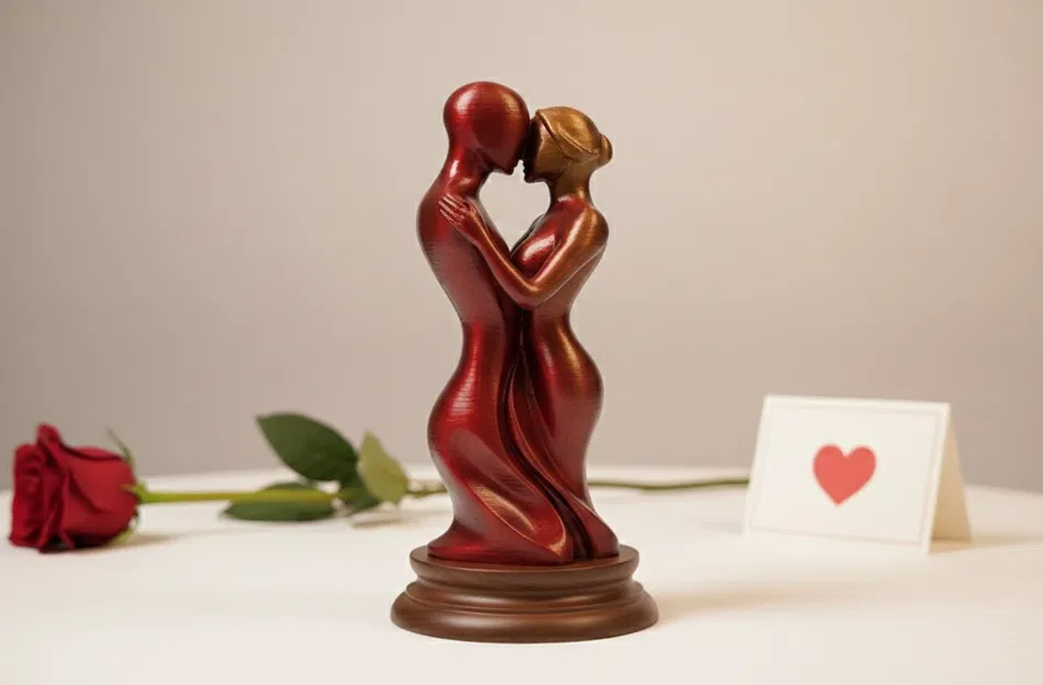 Cặp Đôi Đứng Yêu Nhau - Mẫu In 3D Ngày Valentine - Image 1