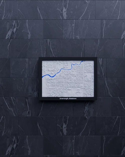 Invercargill, Gladstone (New Zealand) – Mô hình thu nhỏ 3D địa hình - Image 5