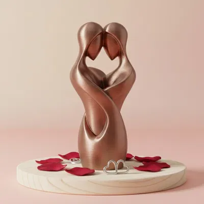 Hai Tâm Hồn, Một Suy Nghĩa – Tượng Cặp Đôi Trừu Tượng