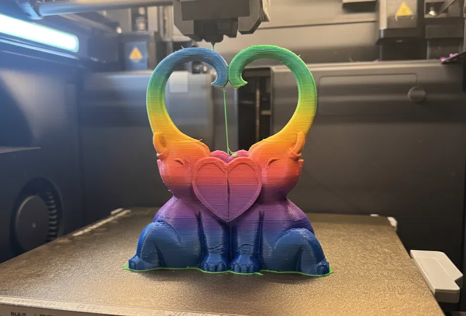 Hai Chú Voi Tạo Hình Trái Tim – Decor Valentine - Image 2