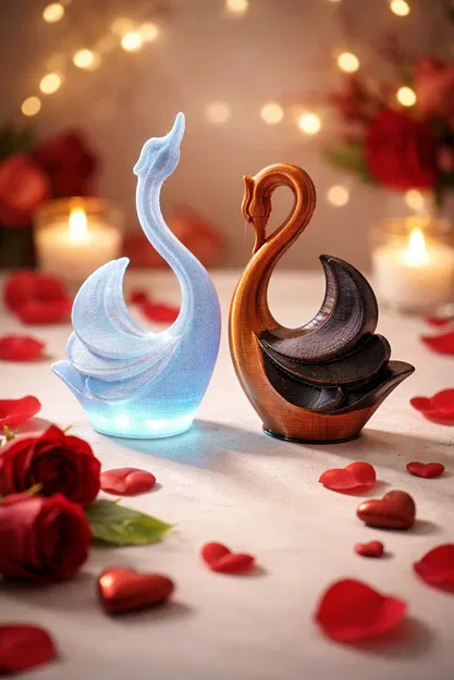 Glowing Love - Cặp Thiên Nga Cách Điệu - Image 1