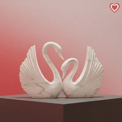 Majestic Grace - Tượng Thiên Nga Đá Cẩm Thạch