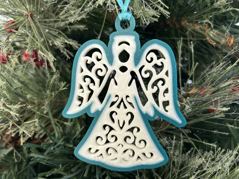 Mẫu Trang Trí Thiên Thần Lưới Filigree (Filigree Angel Ornament) - Image 1