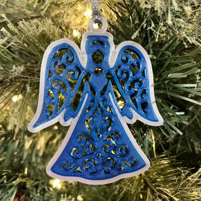 Mẫu Trang Trí Thiên Thần Lưới Filigree (Filigree Angel Ornament)