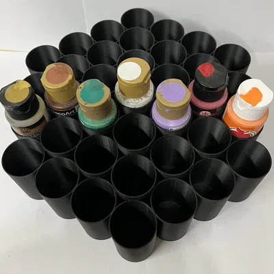 Kệ giữ chai sơn - Lazy Susan xoay (Paint bottle holder)