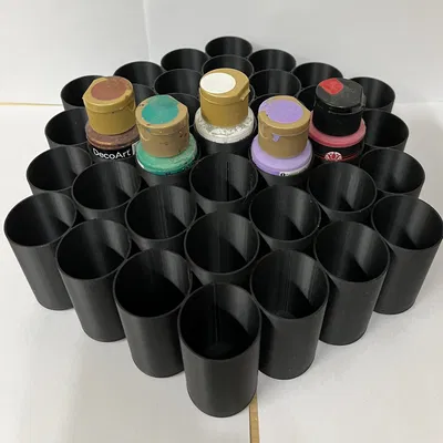 Kệ giữ chai sơn - Lazy Susan xoay (Paint bottle holder)