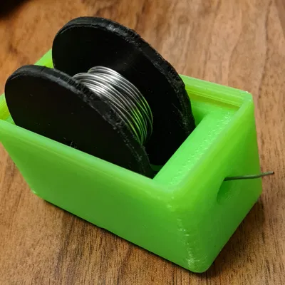 Gridfinity khay giữ cuộn thiếc hàn 2x1 (kèm cuộn trống)