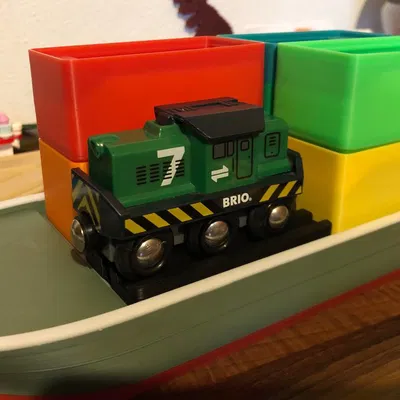 Đường ray gỗ Gridfinity (Gridfinity Wooden Train Track)