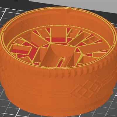 Bình Art Deco đựng mảnh Catan (Art Deco Catan Piece Holder)