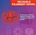 Cuộn Filament Tái Sử Dụng – Chuyển Đổi Cuộn Carton (200mm, RFID Ready) - Thumbnail 1