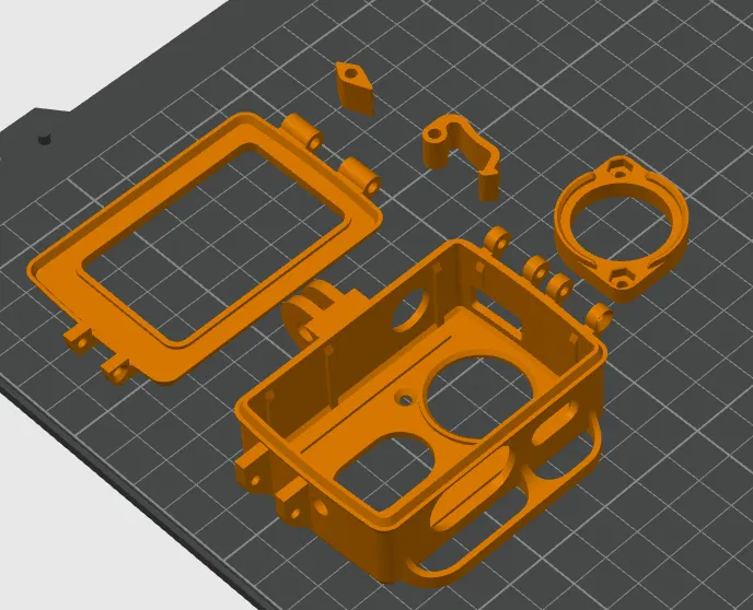 Case rugged tháo nhanh cho Xiaomi YI 4K+ (không chống nước) - Image 2