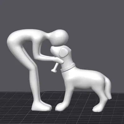 Milovník psů (Tượng người yêu chó)