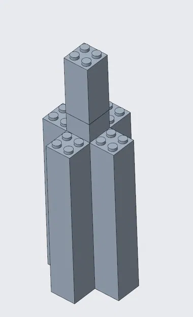 Khối Lego làm trụ đỡ cao cho roller coaster - Image 1
