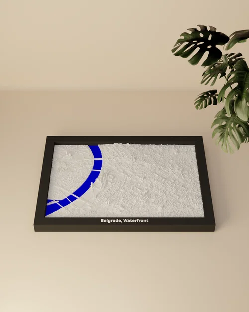 Belgrade, Waterfront, Serbia - 3D Miniature (Mô hình địa hình 3D thu nhỏ) - Image 2
