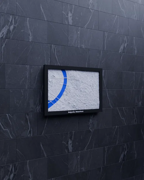 Belgrade, Waterfront, Serbia - 3D Miniature (Mô hình địa hình 3D thu nhỏ) - Image 4