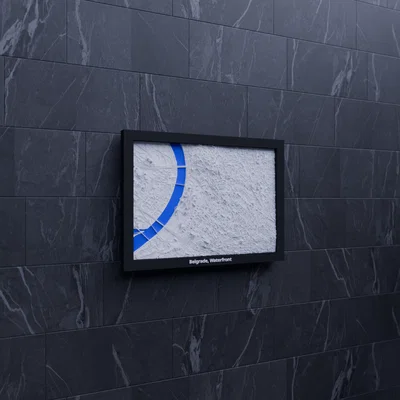 Belgrade, Waterfront, Serbia - 3D Miniature (Mô hình địa hình 3D thu nhỏ)