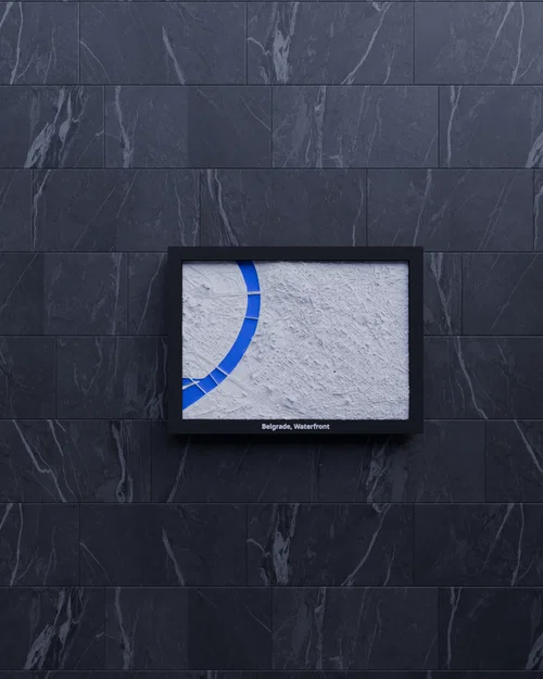 Belgrade, Waterfront, Serbia - 3D Miniature (Mô hình địa hình 3D thu nhỏ) - Image 5