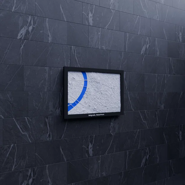 Belgrade, Waterfront, Serbia - 3D Miniature (Mô hình địa hình 3D thu nhỏ) - Image 6