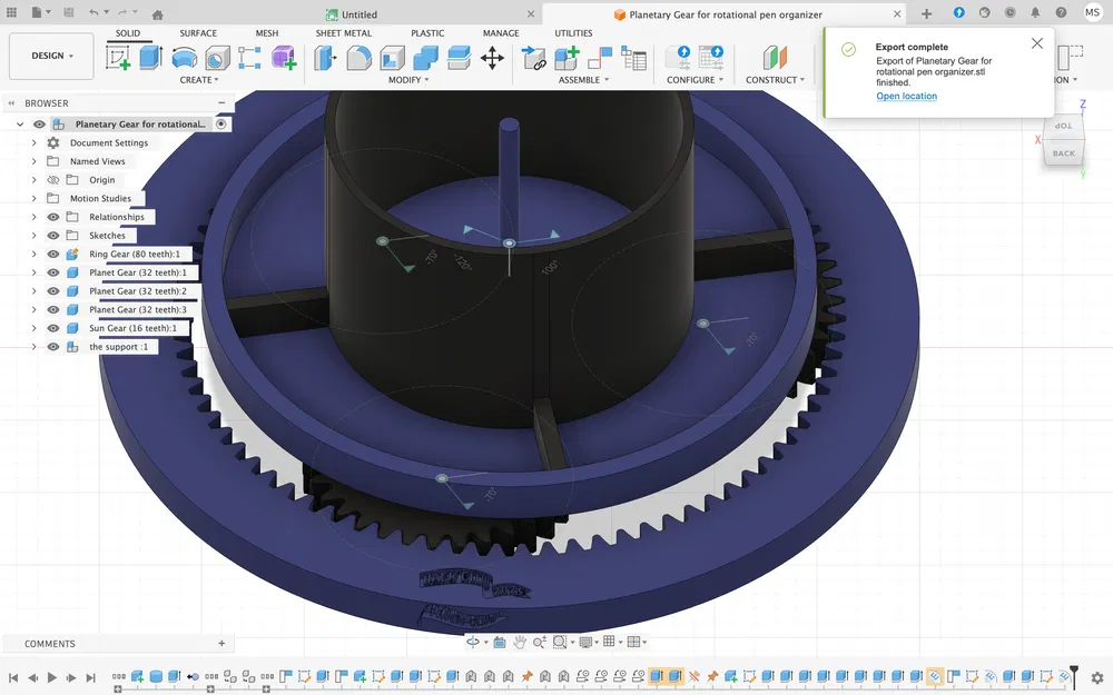 Khay xoay đựng bút và bút chì - Image 2