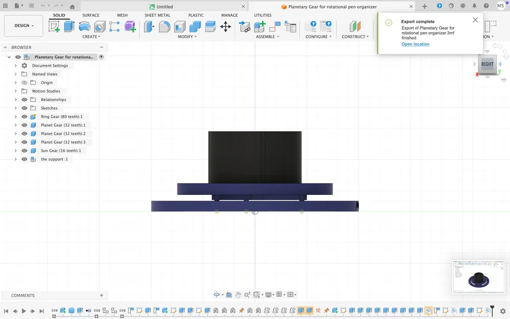 Khay xoay đựng bút và bút chì - Image 4