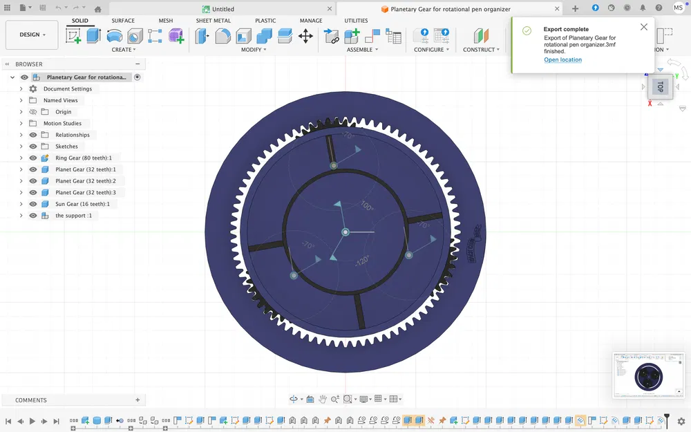 Khay xoay đựng bút và bút chì - Image 5