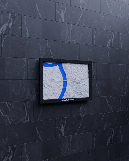 Belgrade, Savamala, Serbia - 3D Miniature (mô hình địa hình mini in 3D) - Image 2