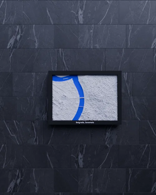 Belgrade, Savamala, Serbia - 3D Miniature (mô hình địa hình mini in 3D) - Image 5