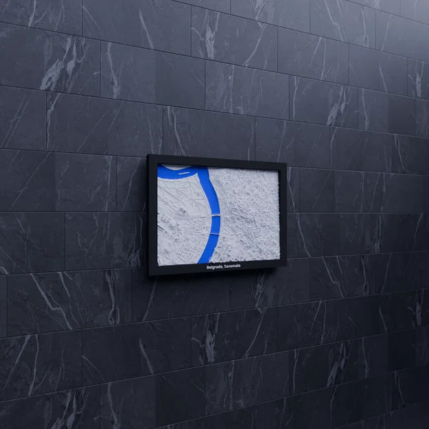 Belgrade, Savamala, Serbia - 3D Miniature (mô hình địa hình mini in 3D) - Image 6