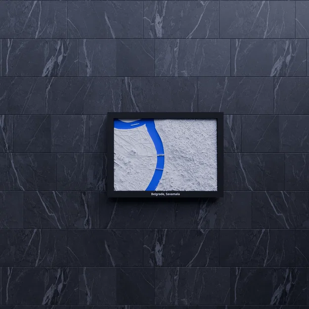 Belgrade, Savamala, Serbia - 3D Miniature (mô hình địa hình mini in 3D) - Image 7