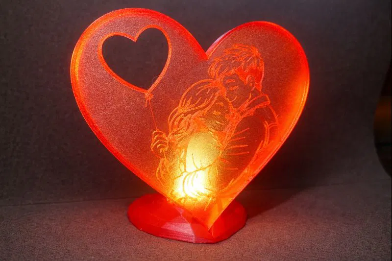 Đèn LED Hình Trái Tim – Thiết Kế Cặp Đôi Lãng Mạn - Image 1