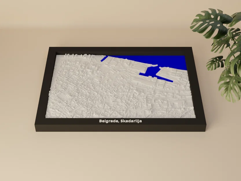 Belgrade, Skadarlija, Serbia - Mô hình thu nhỏ 3D - Image 1