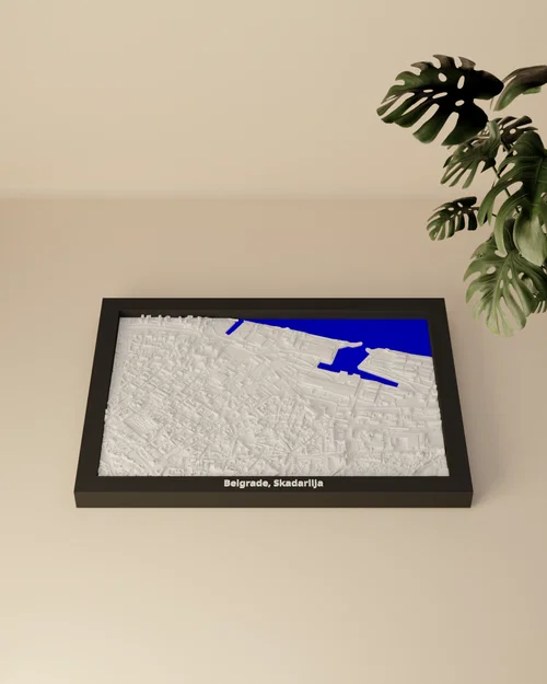 Belgrade, Skadarlija, Serbia - Mô hình thu nhỏ 3D - Image 3