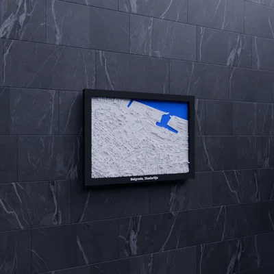 Belgrade, Skadarlija, Serbia - Mô hình thu nhỏ 3D