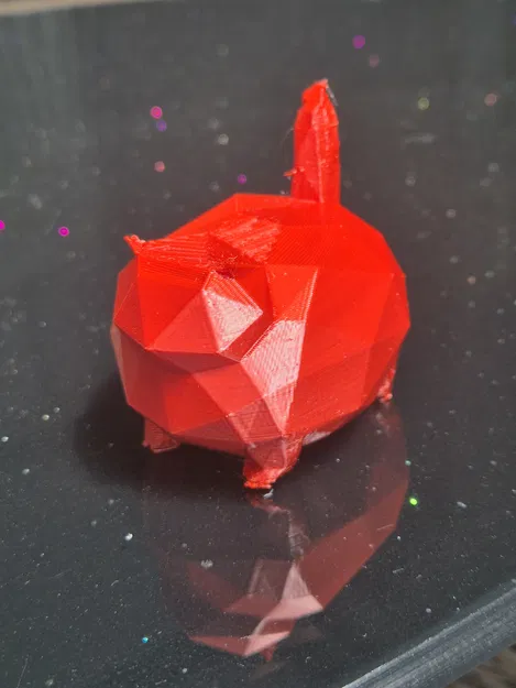 Chonky Cat (Low-Poly) – Mèo ú nu low-poly - Image 3