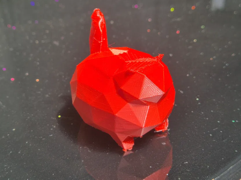 Chonky Cat (Low-Poly) – Mèo ú nu low-poly - Image 4