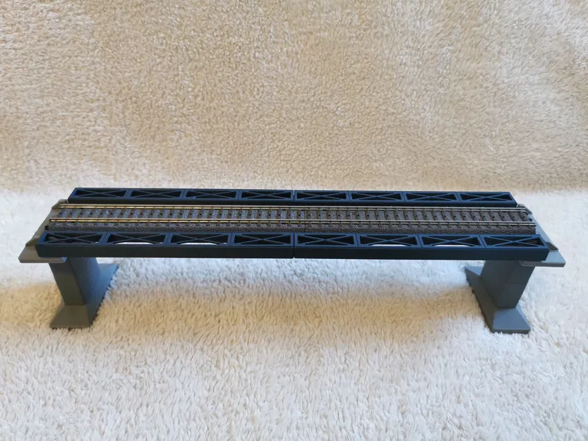 Cầu dầm thép modular Märklin H0 Rail-C thẳng 360mm (nhiều phần) - Image 1